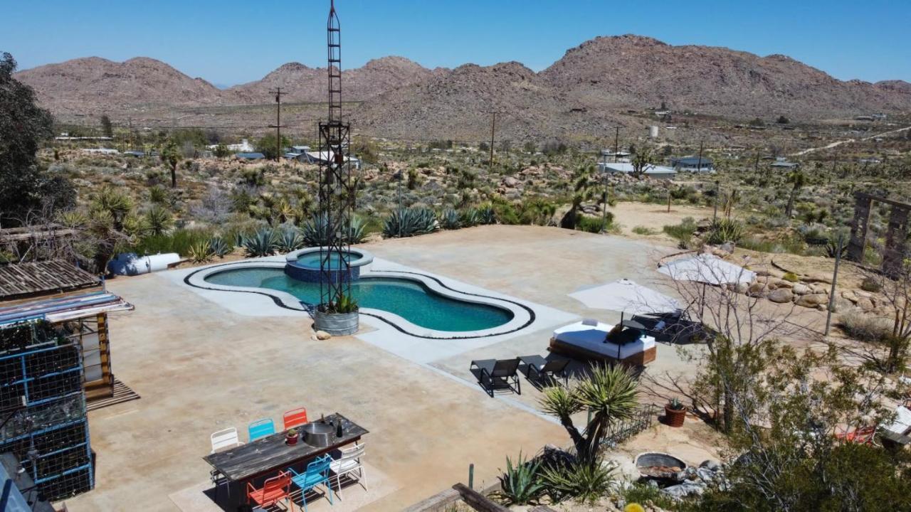 Quiet Compound 5Min To Park Pool And Spa 5Acres Villa Joshua Tree Exteriör bild